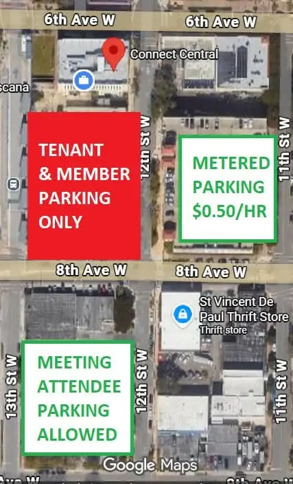 Parking Map for Connect Central